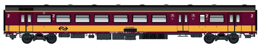 LS Models LS44265 - H0 - Personenwagen ICR 2. Kl. Benelux, NS, Ep. VI - Wagen 3